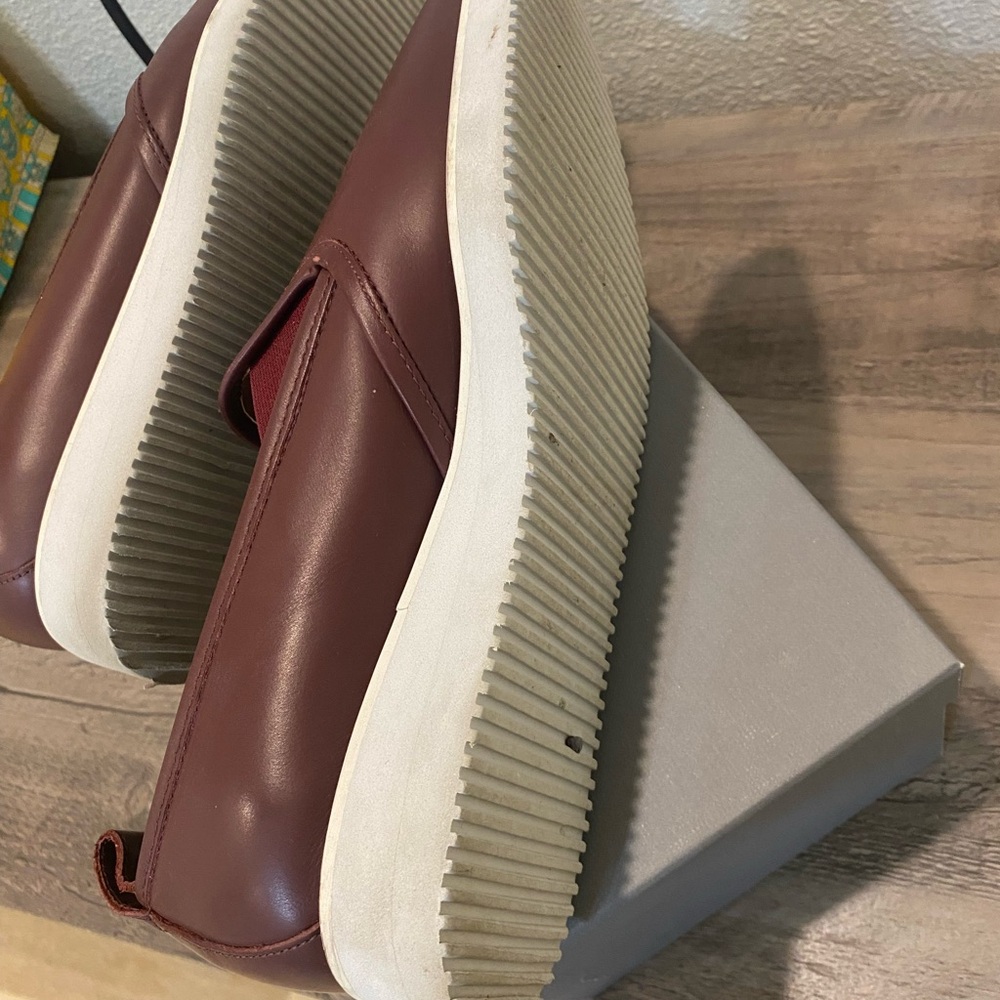 Everlane maroon leather loafers
